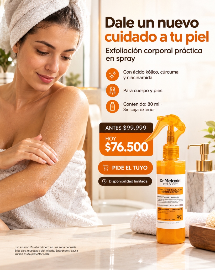 Dr. Melaxin Peel Shot – Spray Naranja Corporal, imagen 1 de 5